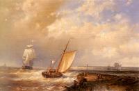 Hulk, Abraham - A Dutch Pink Heading Out To Sea, With Shipping Beyond